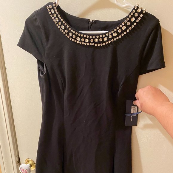 Tommy Hilfiger Black embellished dress NWT - Picture 1 of 6
